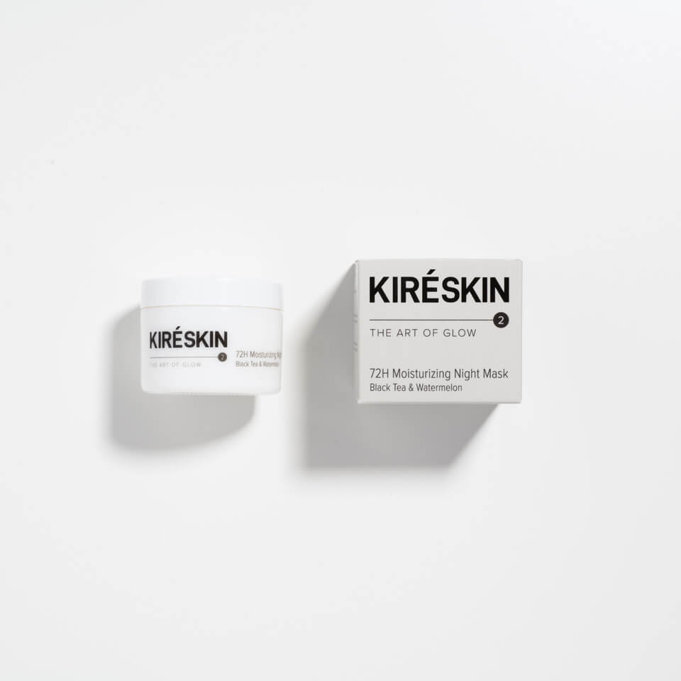 maska glow czarna herbata arbuz calonocna 72h kire skin naturalne kosmetyki pielegnacja rytual