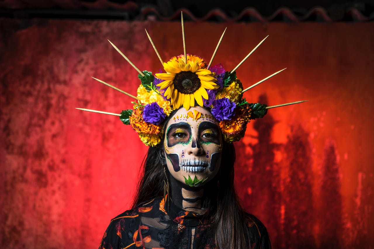 kire skin demakijaż po halloween